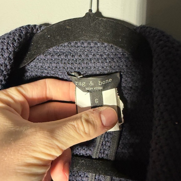 Rag & Bone Elle Tweed Blazer in Navy Size 6 - Picture 6 of 6
